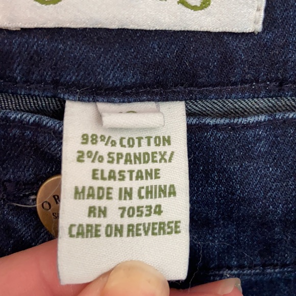 ORVIS NWOT Dark Blue Denim Jeans Capri Straight Cut - Picture 15 of 16